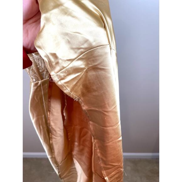 V. Chapman Dianthus Lace Bustier Corset Maxi Dress in Warm Sand Size 00 - Picture 5 of 12